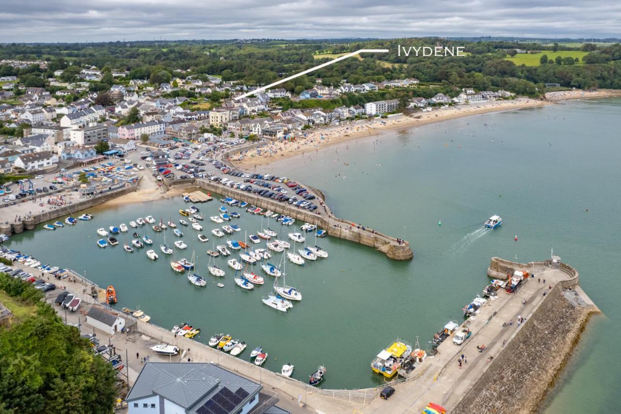 Ivydene - Beautiful Cottage, Stone Throw From Beach, Wonderful Sea Views Saundersfoot Exterior foto